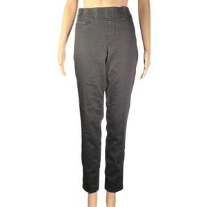 NINE WEST Black Elastic Waist Skinny Jeans Size 12 - "Renae"